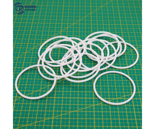 PTFE O-Ring ODxWire Diameter 56.1x2.65mm Turned White PTFE Seals Aerospace Food Chemical Medical Field Specification Wire Diameter Can Be Customized Factory Direct Supply OTPLKH