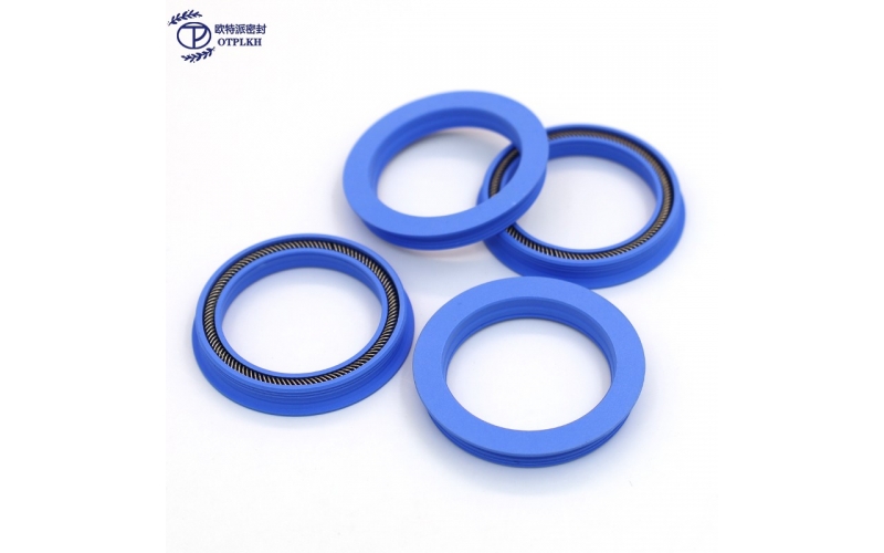 Rotary Spring Seal PTFE seals add Glass Fiber polytetrafluoroethylene X inclined spring Non-standard parts Factory Customized